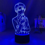 Lampe snk Attack on Titan Levi Ackerman Rose goodies manga lampe led 3D cadeau décor