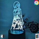 Lampe SNK Attack on Titan Mikasa Ackerman lampe led 3D cadeau décor goodies