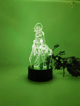 Lampe SNK Attack on Titan Mikasa Ackerman lampe led 3D cadeau décor goodies