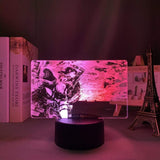 Lampe snk attaque des titans Attack on Titan Levi Ackerman goodies manga animé lampe led 3D