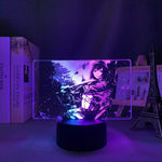 Lampe snk attaque des titans Attack on Titan Mikasa Ackerman goodies manga animé lampe led 3D