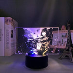 Lampe snk attaque des titans Attack on Titan Mikasa Ackerman goodies manga animé lampe led 3D