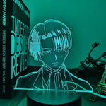 Lampe SNK Levi Ackerman Attack on Titan lampe led 3D cadeau décor goodies