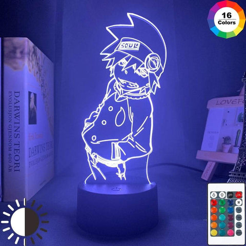 Lampe  Soul Eater Figure Nightlight for Kids Bedroom Decor lampe led 3D