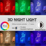 Lampe  Soul Eater Figure Nightlight for Kids Bedroom Decor lampe led 3D