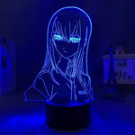 Lampe Steins Gate Led Light Kurisu Makise goodies jeux vidéos lampe led