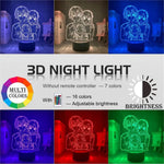 Lampe Sword Art OnlineSAO Kirigaya Kazuto Table Lamp Yuuki Asuna Lampe Led 3D veilleuse Décor