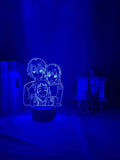 Lampe Sword Art OnlineSAO Kirigaya Kazuto Table Lamp Yuuki Asuna Lampe Led 3D veilleuse Décor