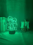 Lampe Sword Art OnlineSAO Kirigaya Kazuto Table Lamp Yuuki Asuna Lampe Led 3D veilleuse Décor