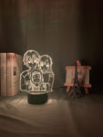 Lampe Sword Art OnlineSAO Kirigaya Kazuto Table Lamp Yuuki Asuna Lampe Led 3D veilleuse Décor