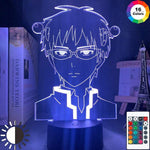 Lampe The Disastrous Life of Saiki K Led Bedroom Decoration Colorful Saiki K lampe led 3D