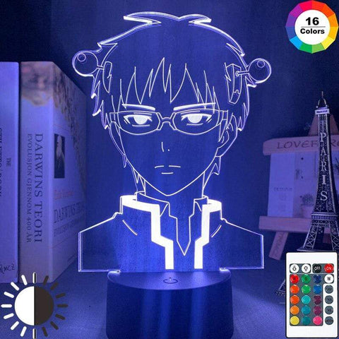 Lampe The Disastrous Life of Saiki K Led Bedroom Decoration Colorful Saiki K lampe led 3D