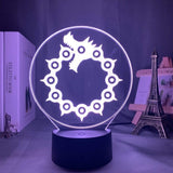 Lampe The Seven Deadly Sins Gadget  Lampe led 3D Décor