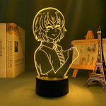 Lampe Tokyo Revengers Hinata goodies lampe led 3D manga cadeau décor