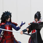 Lot de 2 figurines 17cm Anime Naruto Uchiha Madara Uchiha Sasuke.