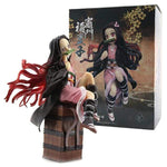 Lot de 3 figurines Demon Slayer Q.ver Kimetsu no Yaiba Nezuko Tanjirou Zenitsu Giyuu Inosuke PVC Action Figure Anime Demon Slayer