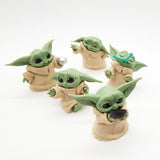 Lot de 5 figurines The mandalorian bébé Yoda5-6cm Mandalorian Yoda Star Wars Yoda