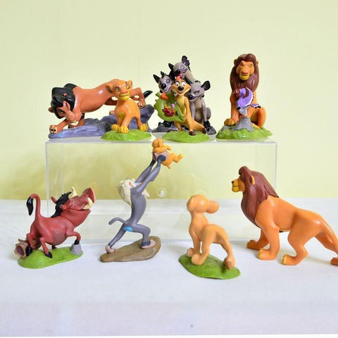 Lot de 9 figurine jouet le roi Lion Simba Nala Timon