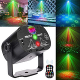 Mini lumière Disco rvb DJ LED Laser projecteur de scène rouge bleu vert lampe USB Rechargeable mariage fête d'anniversaire DJ lampe