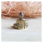 Mini Statue 3 cm Vintage en laiton bouddha assis bouddha Sculpture maison bureau bureau décoratif ornement jouet cadeau