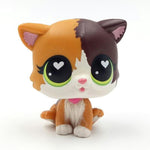 Nouveau pet shop lps jouets debout Felina Meow cheveux courts chat avec coeur blanc yeux verts réel anime figure jouets pour enfants