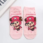 One Piece chaussette pour femme adulte décontracté dames doux Sox Luffy Chopper créatif chaussettes coton printemps filles à la mode mignon