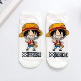 One Piece chaussette pour femme adulte décontracté dames doux Sox Luffy Chopper créatif chaussettes coton printemps filles à la mode mignon