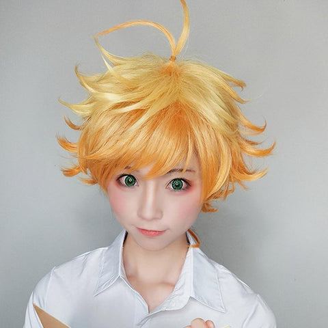 Perruque Emma Cosplay the promised neverland Yakusoku no Neverland Women Orange Cosplay the Promised Neverland