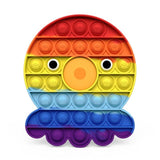 Pop it jouet anti-Stress pour adultes et enfants, bulle de poussée arc-en-ciel, jouets sensoriels