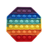 Pop it jouet anti-Stress pour adultes et enfants, bulle de poussée arc-en-ciel, jouets sensoriels