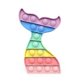 Pop it jouet anti-Stress pour adultes et enfants, bulle de poussée arc-en-ciel, jouets sensoriels
