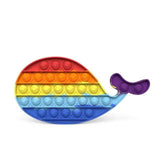 Pop it jouet anti-Stress pour adultes et enfants, bulle de poussée arc-en-ciel, jouets sensoriels