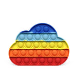 Pop it jouet anti-Stress pour adultes et enfants, bulle de poussée arc-en-ciel, jouets sensoriels