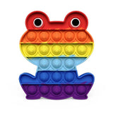 Pop it jouet anti-Stress pour adultes et enfants, bulle de poussée arc-en-ciel, jouets sensoriels