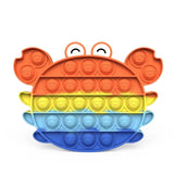 Pop it jouet anti-Stress pour adultes et enfants, bulle de poussée arc-en-ciel, jouets sensoriels