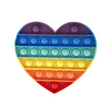 Pop it jouet anti-Stress pour adultes et enfants, bulle de poussée arc-en-ciel, jouets sensoriels