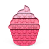 Pop it jouet anti-Stress pour adultes et enfants, bulle de poussée arc-en-ciel, jouets sensoriels