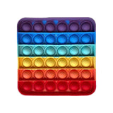 Pop it jouet anti-Stress pour adultes et enfants, bulle de poussée arc-en-ciel, jouets sensoriels