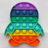 Pop it jouet anti-Stress pour adultes et enfants, bulle de poussée arc-en-ciel, jouets sensoriels