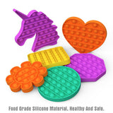 Pop it jouet anti-Stress pour adultes et enfants, bulle de poussée arc-en-ciel, jouets sensoriels