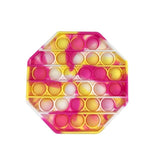 Pop it jouet anti-Stress pour adultes et enfants, bulle de poussée arc-en-ciel, jouets sensoriels