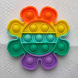 Pop it jouet anti-Stress pour adultes et enfants, bulle de poussée arc-en-ciel, jouets sensoriels