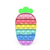 Pop it jouet anti-Stress pour adultes et enfants, bulle de poussée arc-en-ciel, jouets sensoriels