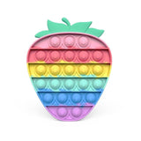 Pop it jouet anti-Stress pour adultes et enfants, bulle de poussée arc-en-ciel, jouets sensoriels