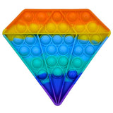 Pop it jouets anti-Stress pour adultes et enfants, bulle de poussée arc-en-ciel, jouet sensoriel