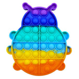 Pop it jouets anti-Stress pour adultes et enfants, bulle de poussée arc-en-ciel, jouet sensoriel