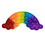 Pop it jouets anti-Stress pour adultes et enfants, bulle de poussée arc-en-ciel, jouet sensoriel