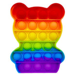 Pop it jouets anti-Stress pour adultes et enfants, bulle de poussée arc-en-ciel, jouet sensoriel