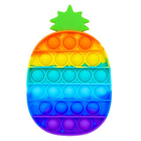 Pop it jouets anti-Stress pour adultes et enfants, bulle de poussée arc-en-ciel, jouet sensoriel