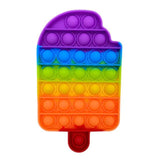 Pop it jouets anti-Stress pour adultes et enfants, bulle de poussée arc-en-ciel, jouet sensoriel